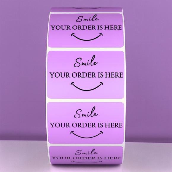 Smile Your Order Is Here Stickers Packaging Labels for Small Business THANK YOU - Picture 7 of 11